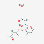 Structure of SCANDIUM ACETYLACETONATE HYDRATE