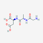 Structure of H-GLY-ALA-ASP-OH