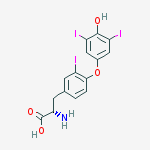 Structure of Tyrosine, O-(4-hydroxy-3,5-diiodophenyl)-3-iodo-