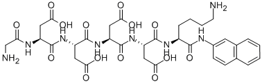 Structure of GLY-ASP-ASP-ASP-ASP-LYS BETA-NAPHTHYLAMIDE