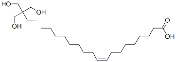 9-Octadecenoic acid (Z)-, ester with 2-ethyl-2-(hydroxymethyl)-1,3-propanediol结构式