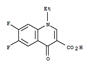 Structure of Dihydro-6,7-difluoro-1-ethyl-4-oxo-3-synoline carbonoic acid