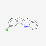 Structure of 9-chloro-6H-indolo[2,3-b]quinoxaline