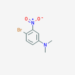 4-Bromo-N,N-dimethyl-3-nitroaniline结构式