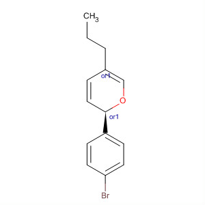 Structure of 2H-Pyran, 2-(4-bromophenyl)tetrahydro-5-propyl-, (2R,5S)-rel-