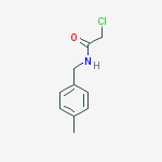 Structure of 2-chloro-N-[(4-methylphenyl)methyl]acetamide