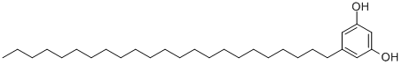 1,3-DIHYDROXY-5-TRICOSYLBENZEN结构式