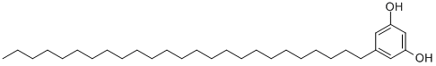 Structure of 1,3-DIHYDROXY-5-PENTACOSYLBENZEN