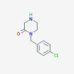 Structure of 1-(4-chlorobenzyl)piperazin-2-one