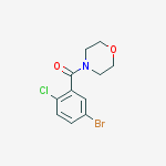 Structure of (5-bromo-2-chlorophenyl)-morpholin-4-ylmethanone