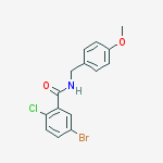 Structure of 4-Methoxybenzyl 5-bromo-2-chlorobenzamide