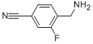 Benzonitrile,4-(aminomethyl)-3-fluoro-结构式