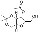 Structure of 4-O-ACETYL-2,5-ANHYDRO-1,3-ISOPROPYLIDENE-D-GLUCITOL