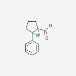 2-phenylcyclopentanecarboxylic acid结构式