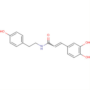 Structure of 2-Propenamide, 3-(3,4-dihydroxyphenyl)-N-[2-(4-hydroxyphenyl)ethyl]-