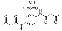 Structure of 2,5-BIS[(1,3-DIOXOBUTYL)AMINO]BENZENESULFONIC ACID