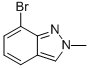 Structure of 7-BROMO-2-METHYL-2H-INDAZOLE