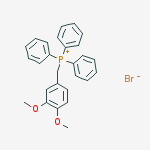 Structure of Phosphonium, [(3,4-dimethoxyphenyl)methyl]triphenyl-, bromide