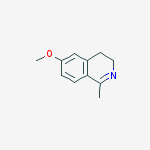 6-Methoxy-1-methyl-3,4-dihydroisoquinoline结构式