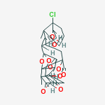 (13S,14R,22R,25S)-1,15-Dioxo-5-chloro-6β,13,20,22-tetrahydroxy-14,17α:14,27-diepoxy-16β,24-cyclo-13,14-seco-5α-ergosta-2-ene-18,26-dioic acid 18,20:26,22-dilactone结构式