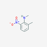 N,2-Dimethyl-6-nitroaniline 的化学结构式