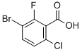 3-溴-6-氯-2-氟苯甲酸结构式
