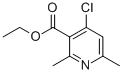 Structure of ethyl 4-chloro-2,6-dimethyl-pyridine-3-carboxylate