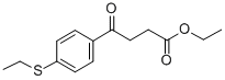 ETHYL 4-(4-ETHYLTHIOPHENYL)-4-OXOBUTYRATE结构式