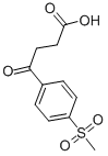 Structure of 3-(4-METHANESULFONYLBENZOYL)PROPIONIC ACID