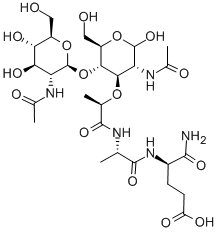 Structure of d-alpha-glutamine,n-(n-acetyl-4-o-(2-(acetylamino)-2-deoxy-beta-d-glucopyrano