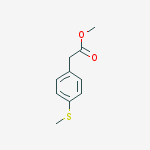 methyl 2-(4-(methylthio)phenyl)acetate结构式