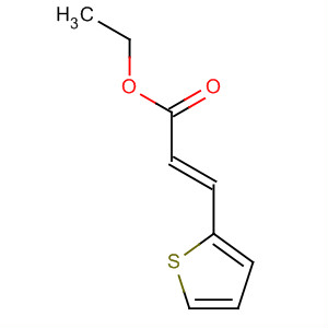 Structure of 2-Propenoic acid, 3-(2-thienyl)-, ethyl ester, (2E)-