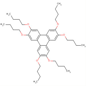 Structure of triphenylene, 2,3,6,7,10,11-hexabutoxy-
