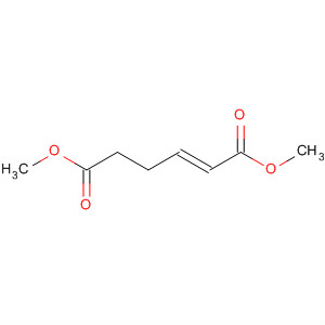 Structure of 2-Hexenedioic acid, dimethyl ester, (2E)-