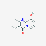 3-ethyl-9-hydroxy-2-methyl-4H-pyrido[1,2-a]pyrimidin-4-one结构式