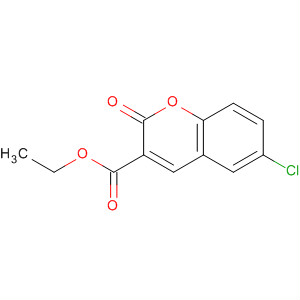 2H-1-Benzopyran-3-carboxylic acid, 6-chloro-2-oxo-, ethyl ester结构式