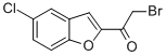 Structure of 2-BROMO-1-(5-CHLORO-1-BENZOFURAN-2-YL)ETHANONE