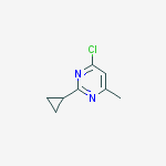4-chloro-2-cyclopropyl-6-methylpyrimidine结构式