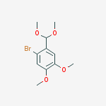 1-Bromo-2-(dimethoxymethyl)-4,5-dimethoxybenzene结构式