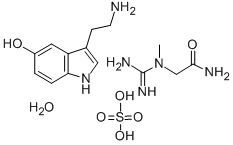Structure of 5-Hydroxytryptamine Creatine Sulfate Monohydrate