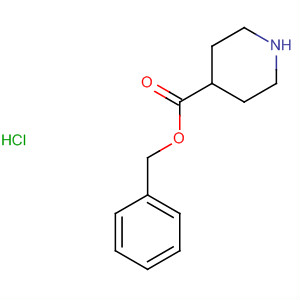 Structure of 4-Piperidinecarboxylic acid, phenylmethyl ester, hydrochloride