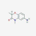 6-amino-2,4-dimethyl-2H-1,4-benzoxazin-3(4H)-one结构式