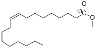 Structure of Oleic Acid-13C, Methyl Ester