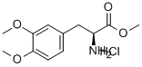 Structure of L-TYROSINE, 3-METHOXY-O-METHYL-, METHYL ESTER, HYDROCHLORIDE