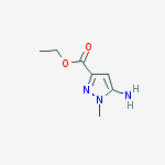 Structure of 5-Amino-1-methyl-1H-pyrazole-3-carboxylic acid ethyl ester