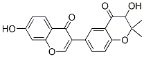 2,3-Dihydro-3,7-dihydroxy-2,2-dimethyl-3,6-bi(4H-1-benzopyran)-4-one结构式