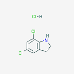 Structure of 5,7-DICHLORO-2,3-DIHYDRO-1H-INDOL