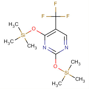 Structure of Pyrimidine, 5-(trifluoromethyl)-2,4-bis[(trimethylsilyl)oxy]-