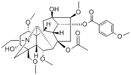 Structure of YUNACONITINE