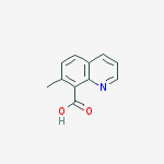 Structure of 8-QUINOLINECARBOXYLIC ACID 7-METHYL-